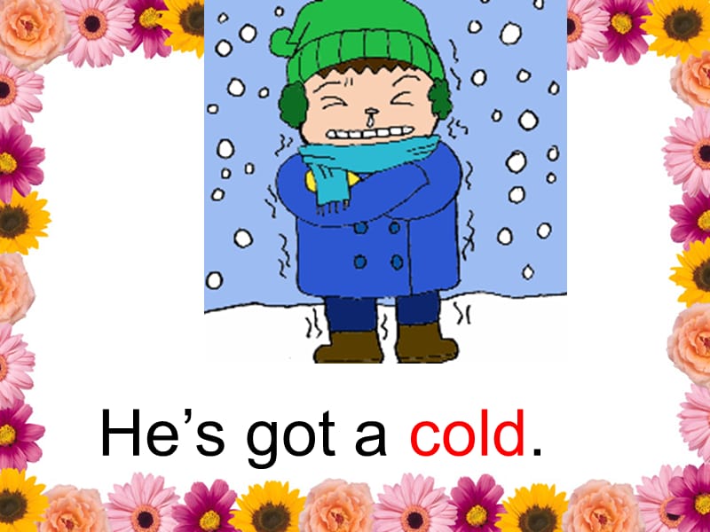 外研版(一起)三上英语module 7《unit 2 shes got a cold》ppt课件4.