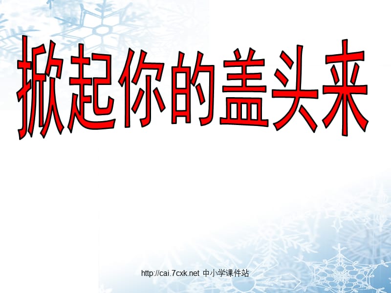 湘艺版音乐五年级下册第7课掀起你的盖头来课件ppt