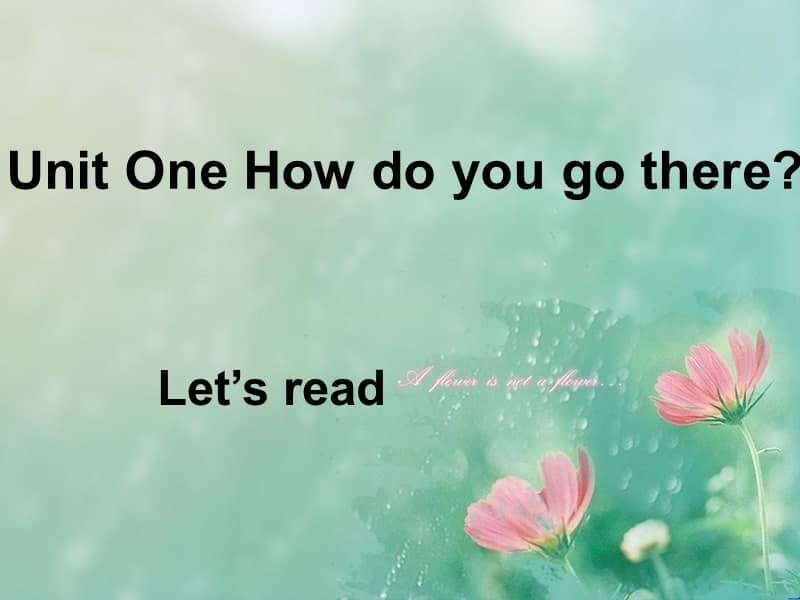 人教版(pep)六年级上册《unit 1 how can i get there part c》ppt