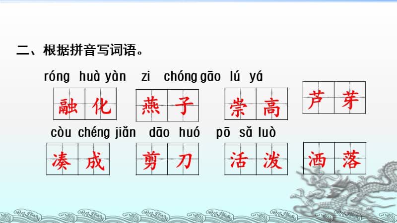 部编版三年级语文下册第一单元期末复习精选课件pptx