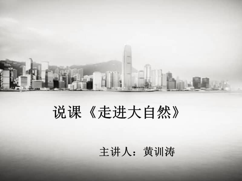 美术优质课说课课件走进大自然ppt