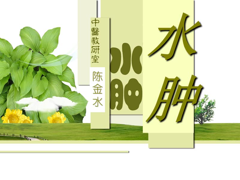 医科大学精品课件陈教授医大教学课件水肿ppt