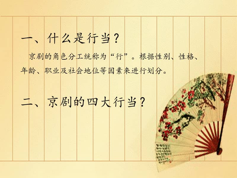 人音版音乐六年级上册知识与技能京剧行当ppt课件4ppt