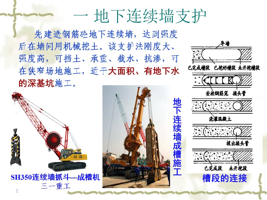 施工工艺教学课件:第二章_地下连续墙(施工过程图片).ppt