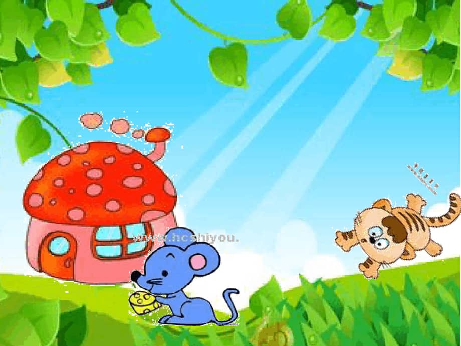 幼儿园课件中班语言小猫追老鼠ppt课件ppt