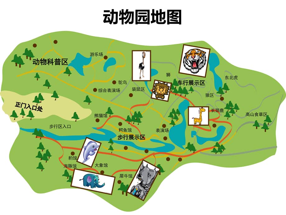 机关幼儿园参观动物园ppt课件pptx