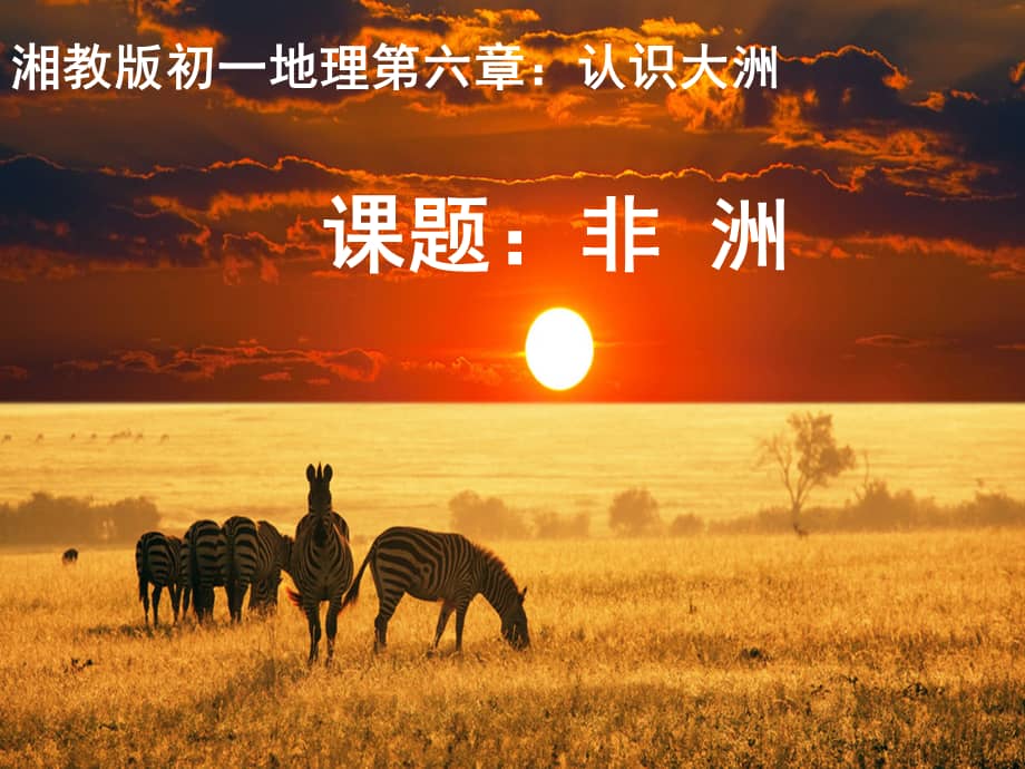 湘教版地理七年级下册第二节非洲ppt课件5ppt