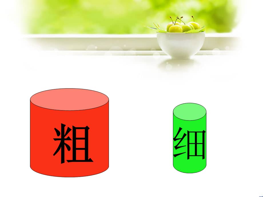 机关幼儿园中班数学比较粗细ppt课件ppt