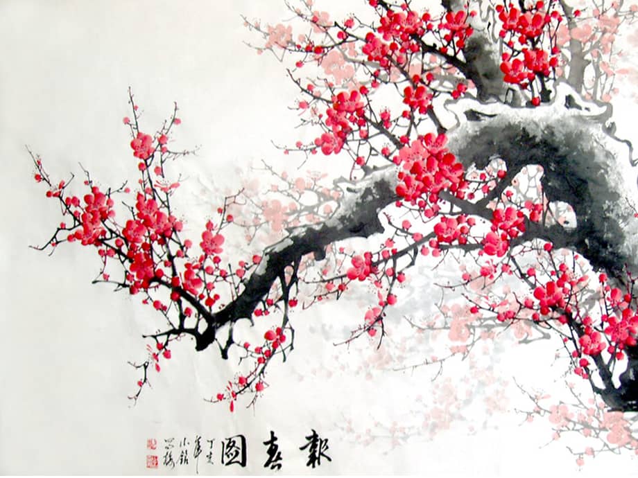 大班美术吹点画梅花幼儿园ppt课件ppt