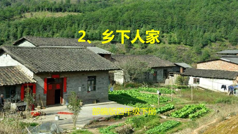部编版四年级语文下册2乡下人家ppt课件pptx
