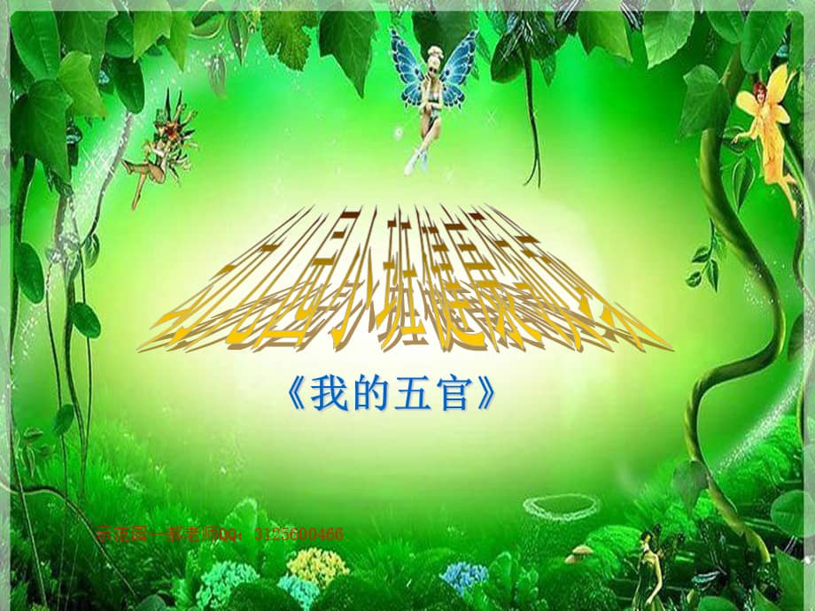 幼儿园小班健康我的五官课件ppt